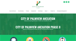 Desktop Screenshot of cityofpalmview.com