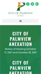 Mobile Screenshot of cityofpalmview.com